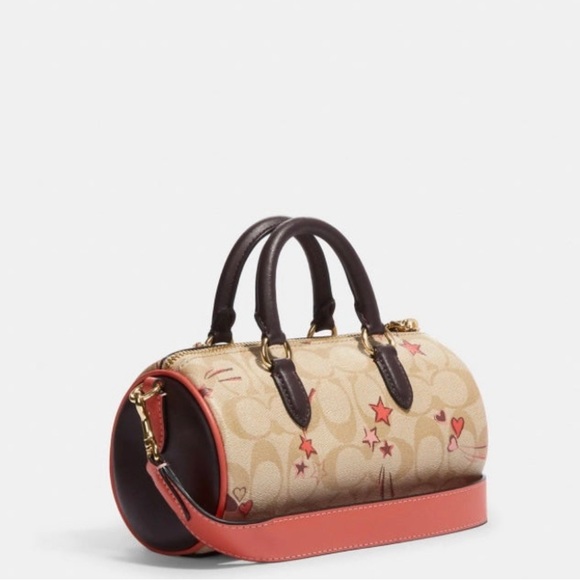 NWT Coach CK562 Lacey Crossbody In Signature Canvas With Heart And Star Print - Picture 3 of 6